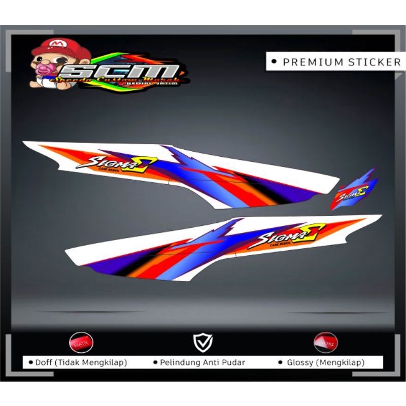 STRIPING VARIASI YAMAHA SIGMA STICKER YAMAHA SIGMA