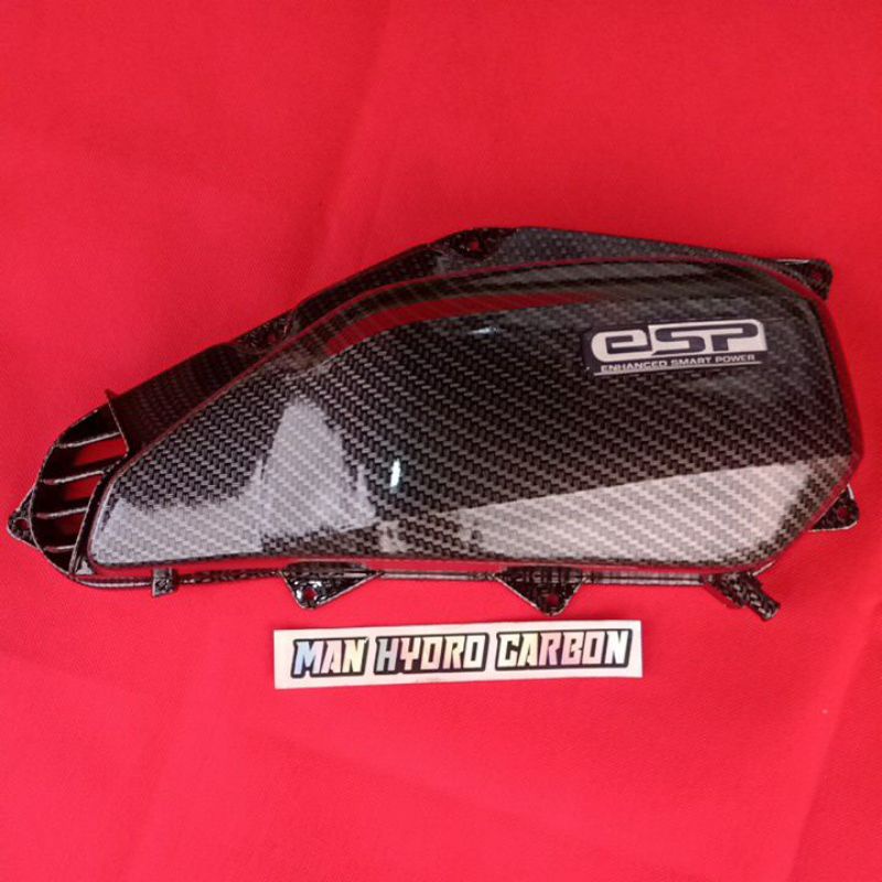 (PATY CARBON) TUTUP BOX FILTER CARBON VARIO 125 TECNHO,150 LED NON KEYLESS