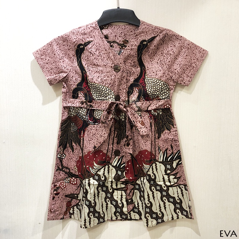 Dress Batik Anak Perempuan / Dress Anak / Batik Anak / Batik Couple / Eva Kids Dress