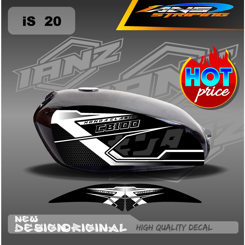 DECAL STRIPING LIST TANGKI CB100 HOLOGRAM / NON HOLOGRAM IS20