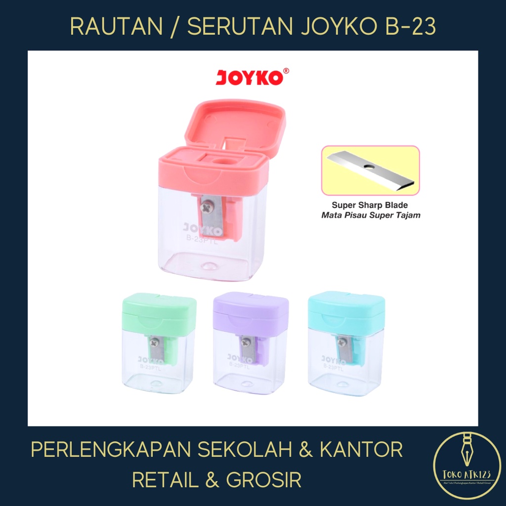 Rautan Orotan Serutan Sharpener Joyko B-23PTL