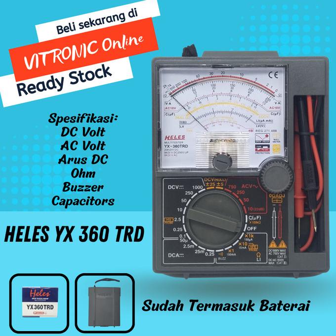 Multitester YX360TRD Multimeter Analog Heles YX360TRD Avometer Heles