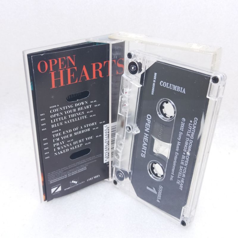 Kaset pita Open hearts featuring anggun - 2002 Ost music Soundtrack