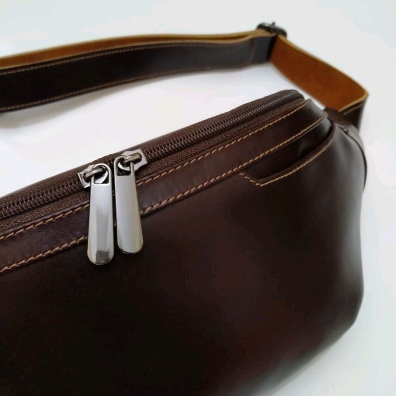 TAS KULIT WAIST BAG TAS DADA KULIT SAPI ASLI /KULIT SAPI FULL UP