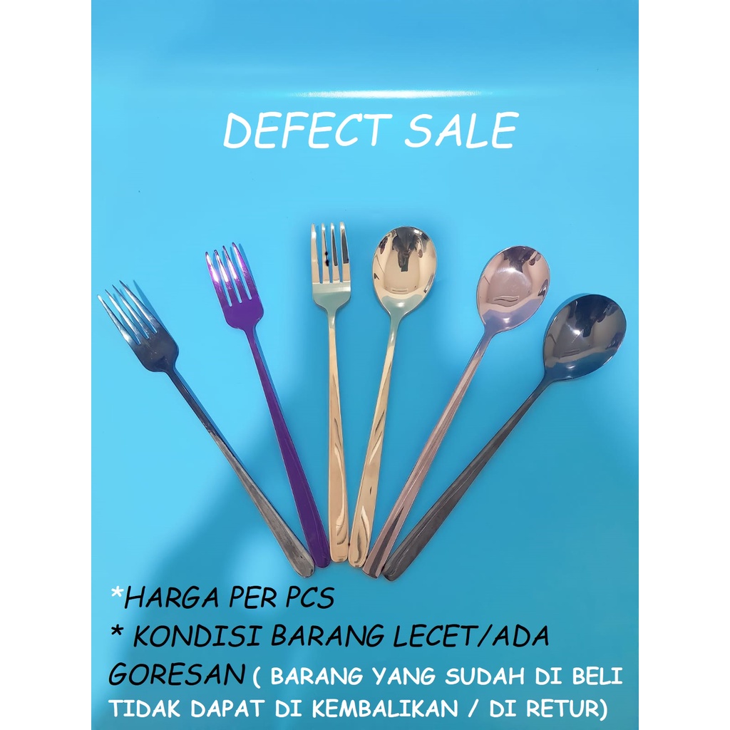 defect sale sendok garpu sumpit korea / obral murah dibuang sayang sendok lecet gores layak pakai