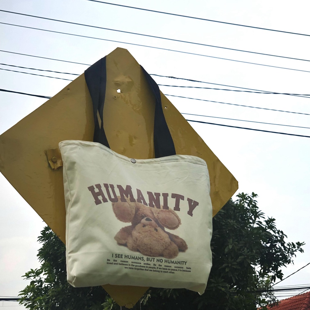 Tas Tote Bag - Alienattack Humanity