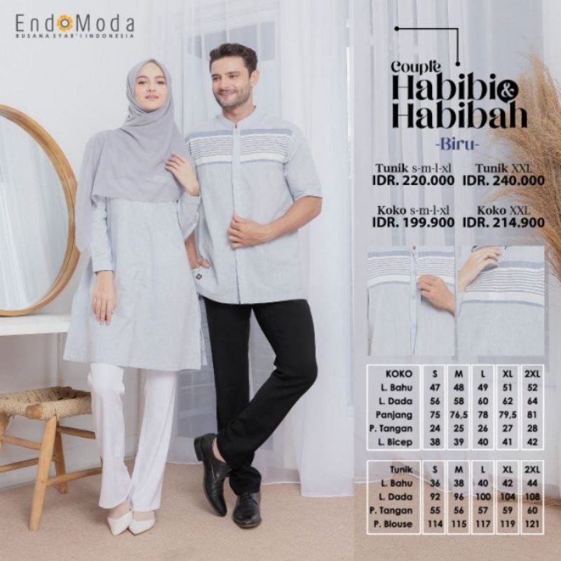 COUPLE TERBARU ENDOMODA TUNIK&KOKO HABIBI&HABIBAH