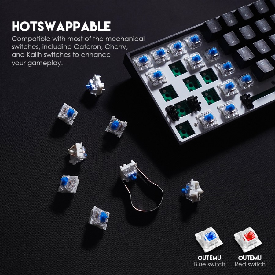 Keyboard Fantech MAXFIT61 MK857 60% Hotswap Gaming Mechanical