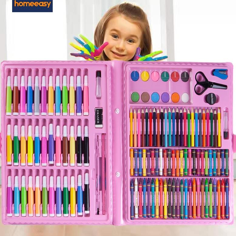 

Bayar Di Tempat Homeeasy Oil Pastel Crayon 168pcs crayon set pensil warna pena cat air 150 set kuas lukis krayon & pastel- CP4 vc7dy