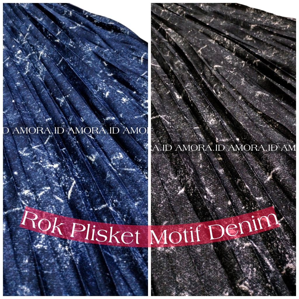 ROK PLISKET MOTIF DENIM LILY TULIP DAILY DAISY POLKADOT PREMIUM