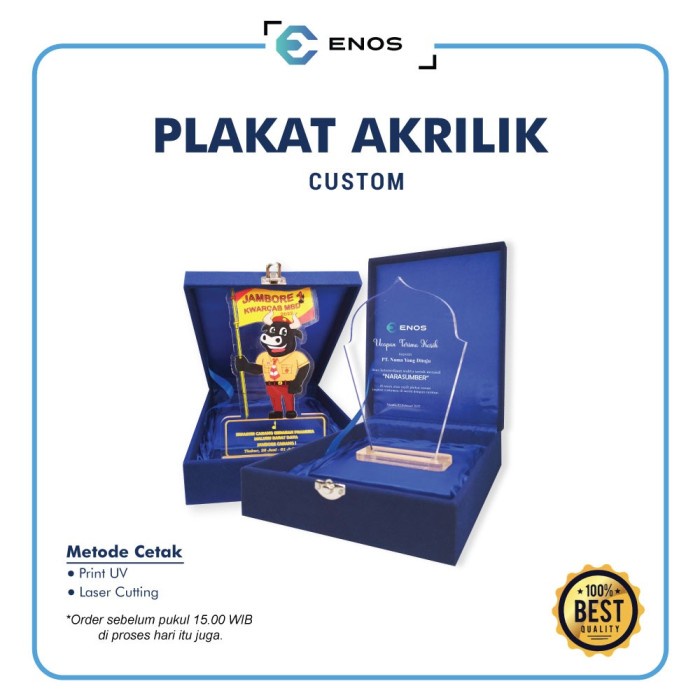Tro Plakat Custom / Piagam / Tropy / Piala / Vandel / Plakat Akrilik