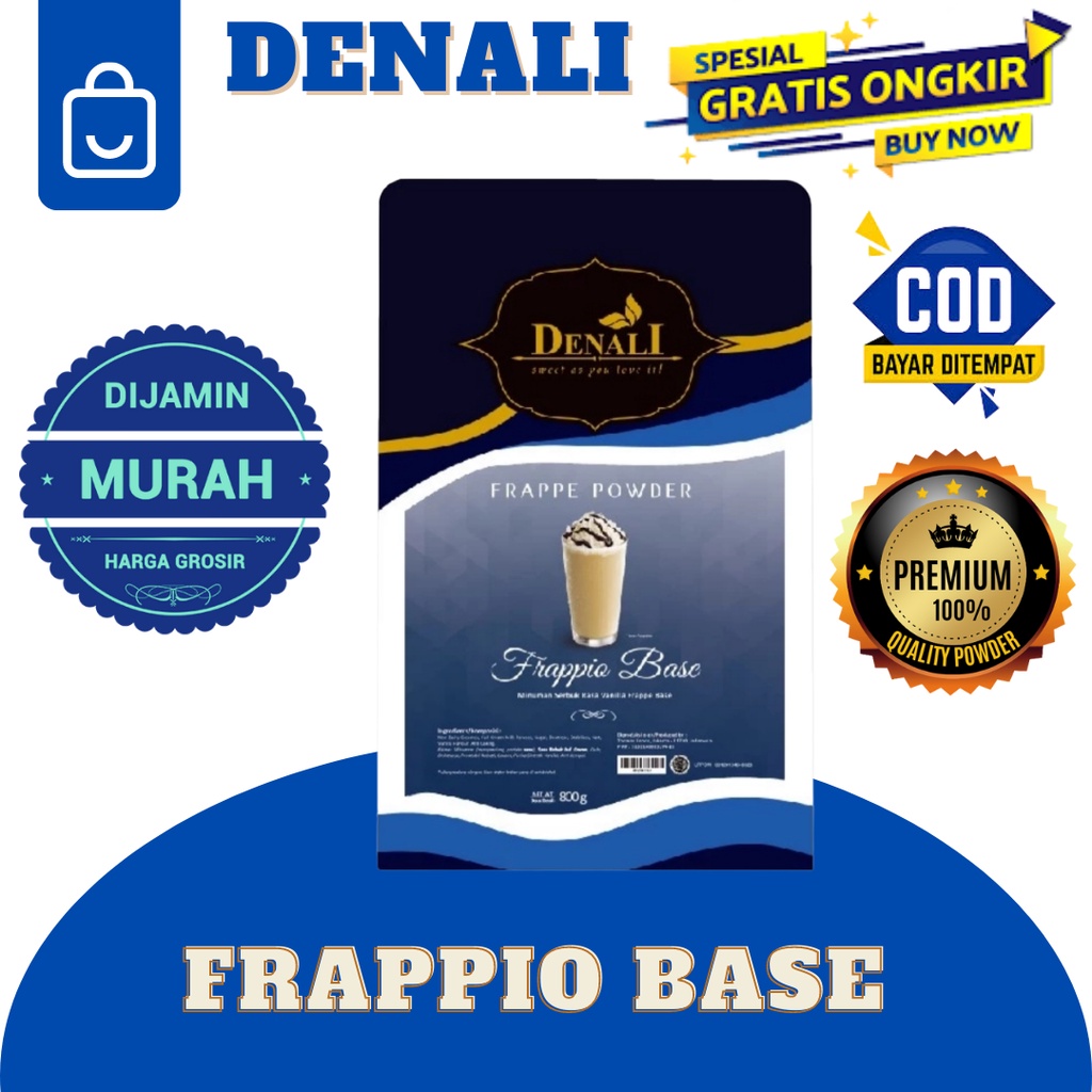 

DENALI FRAPPIO BASE POWDER FRAPPEBASE FRAPPE MINUMAN KEKINIAN