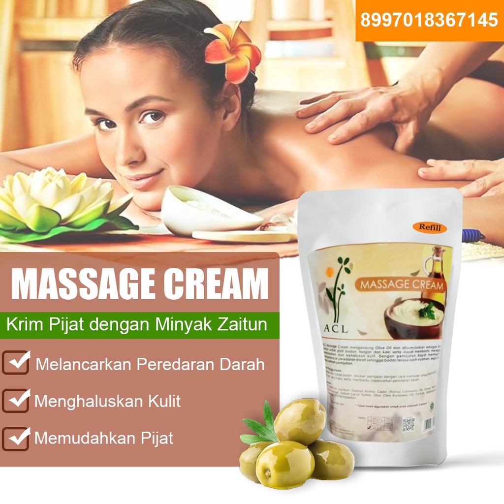 Massage Cream LULUR 1000gr sabun cair wangi natural soap kulit halus hemat