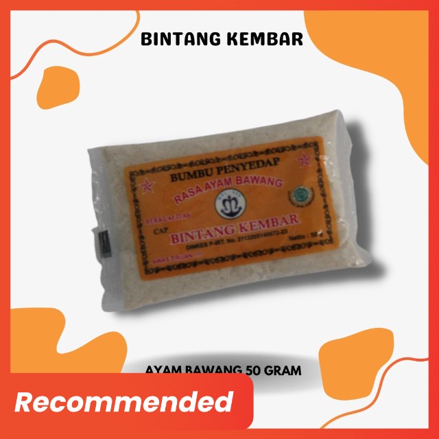

ATOM BINTANG KEMBAR - Bumbu Tabur Dan Dapur Instan Penyedap Aneka Rasa Ayam Bawang Kemasan 50gram