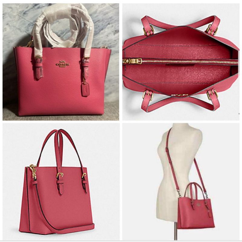 Tas wanita Coach Mollie Satchel strawberry haze