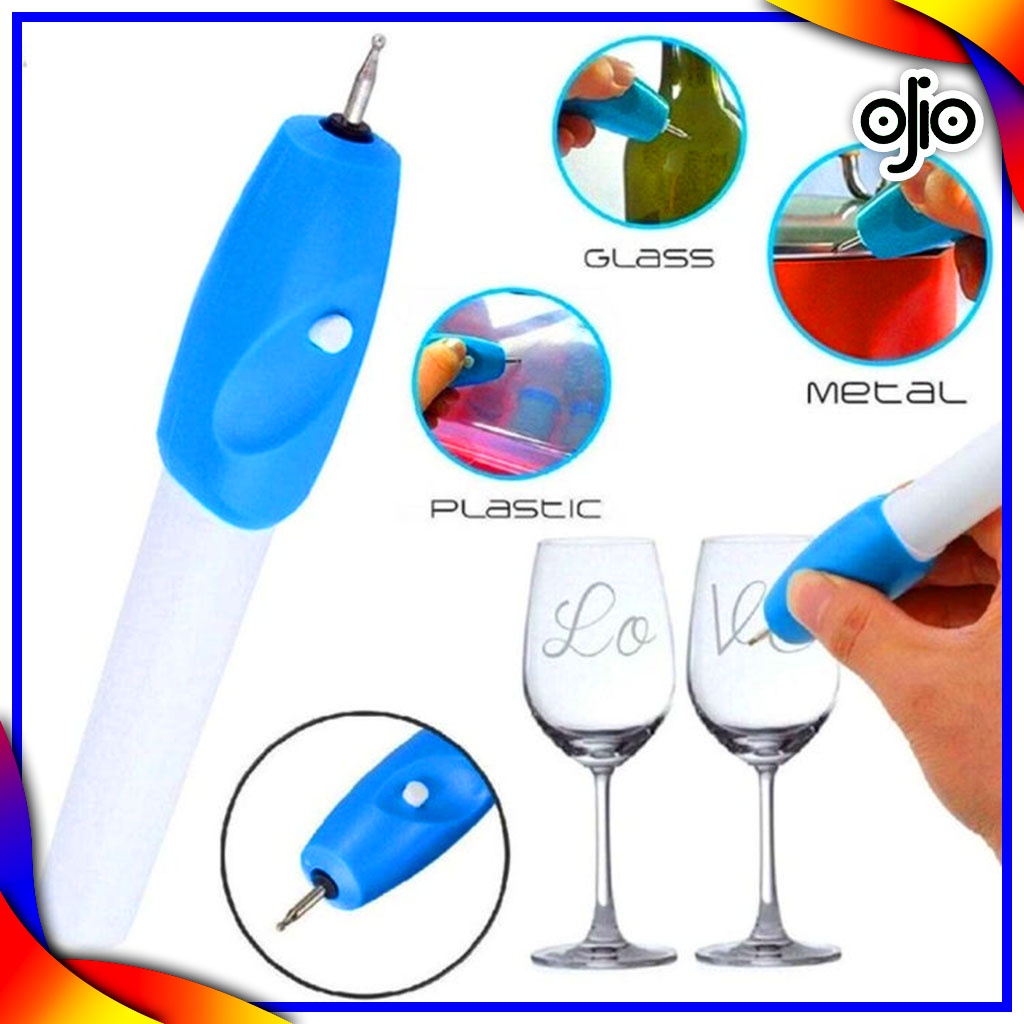 

OJIO - Pen Alat Ukir Elektrik / Pen Ukir Segala Permukaan / Alat Ukir Kayu, Besi, Kaca Pengukir