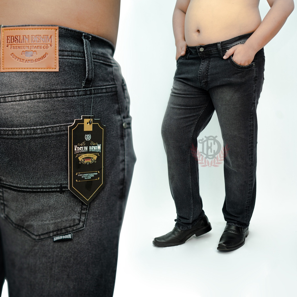 Celana Jeans Stret Slimfit Panjang Pria Celana Jeans Nomer Besar dan jumbo Size:36-46