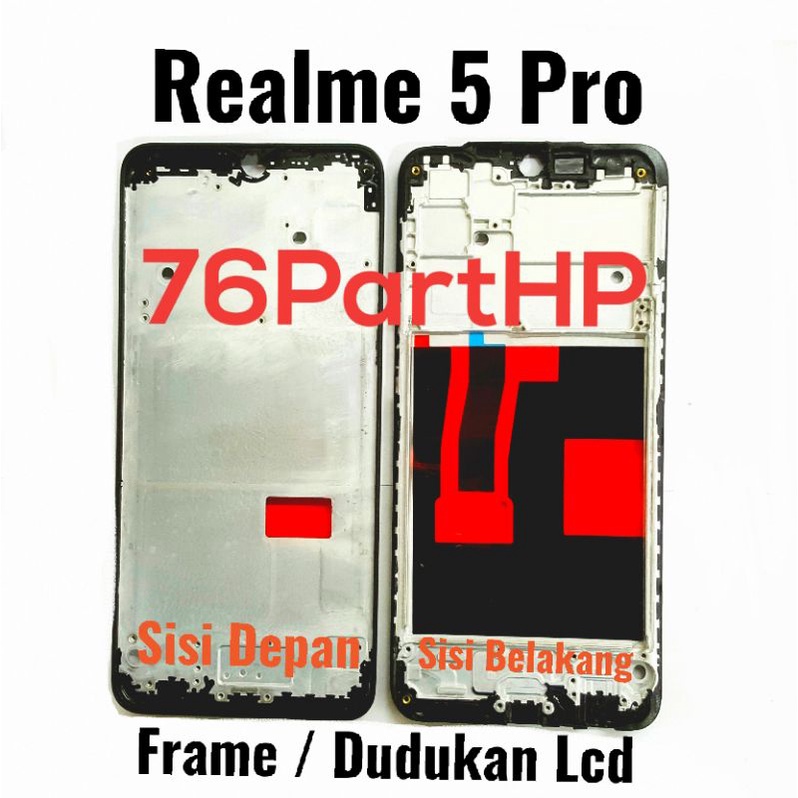 Ori Frame Bezzel Tulang tengah Oppo Realme 5 pro - Bejel Bezel