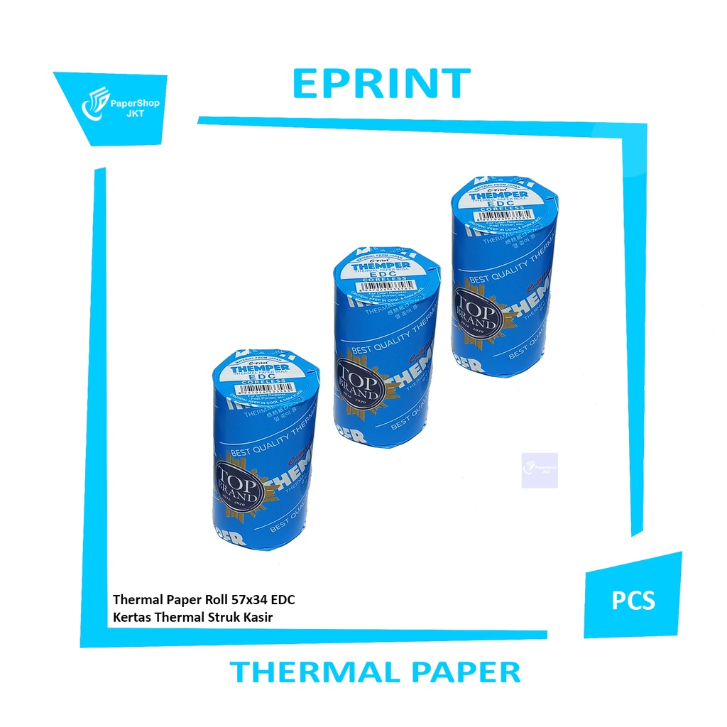 

EPRINT - Thermal EDC Thermal Paper Roll - Per 10 ROLL