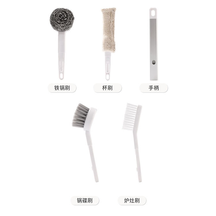 Kitchen Cleaning Kit , 5IN1 Set Alat Pembersih meja / dinding dapur TERMURAH