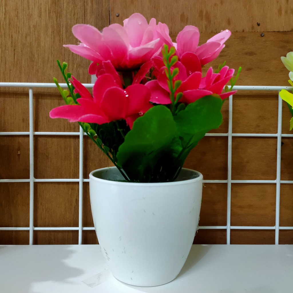 Mega_1688 Bunga Hias Meja Plastik Artifisial Tanaman Hias Plastik