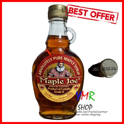 

MAPLE JOE PURE SYRUP 250G PREMIUM GRADE A