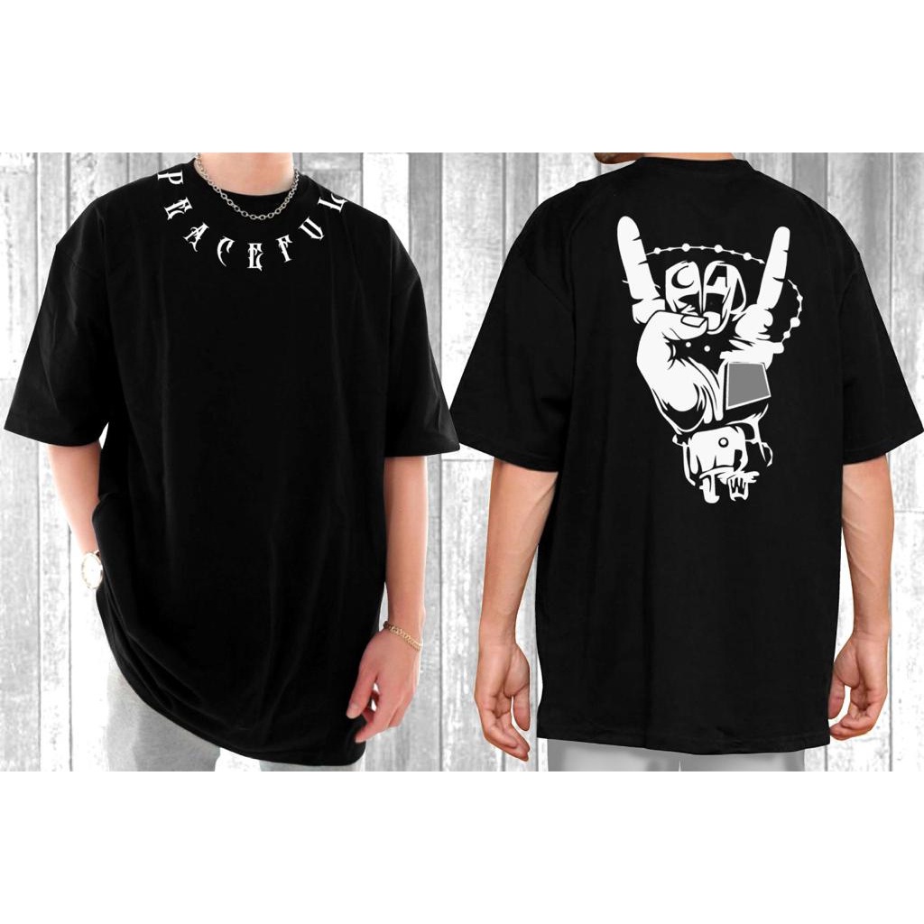 Kaos Polos OVERSIZED Baju Pria OVERSIZED Baju Polos Pria PEACEFULL OS022 HS