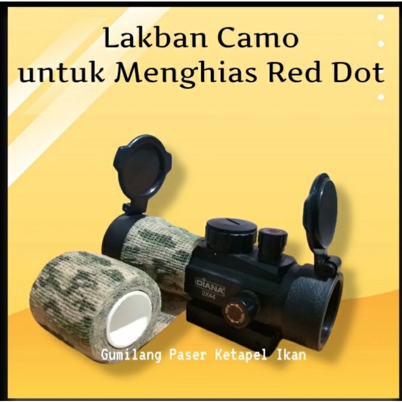 lakban camuflase praktis dan mudah lebar 2,5cm panjang melar 4,5m