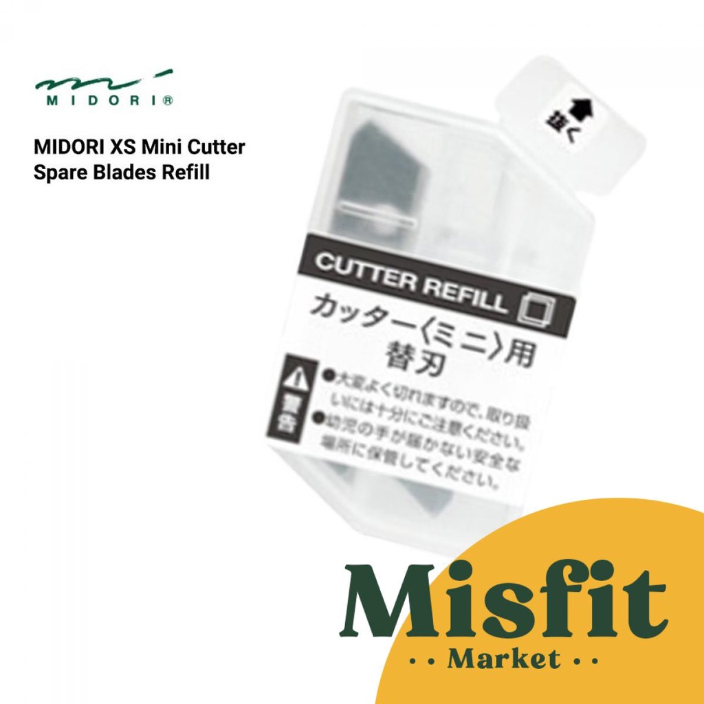 

MIDORI XS Mini Cutter Spare Blades Refill Isi Ulang Knife Pisau Potong