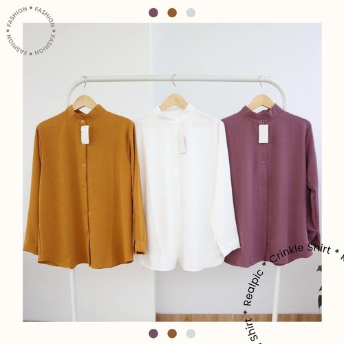 Baju Atasan Wanita Sila Bahan Crinkle