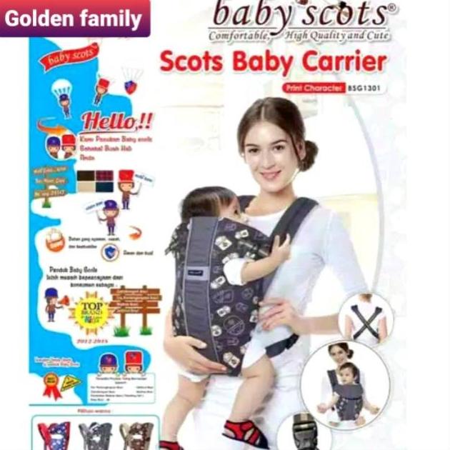 BABY SCOTS Gendongan Ransel Bayi - Scots Baby Carrier BSG 1301