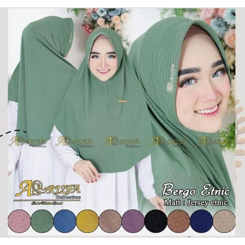 《ORI AR RIZFA》 BERGO ETNIC/ BERGO/ BERGO AR RIZFA/ JILBAB POLOS/ JILBAB SEMI JUMBO/ JILBAB AR RIZFA