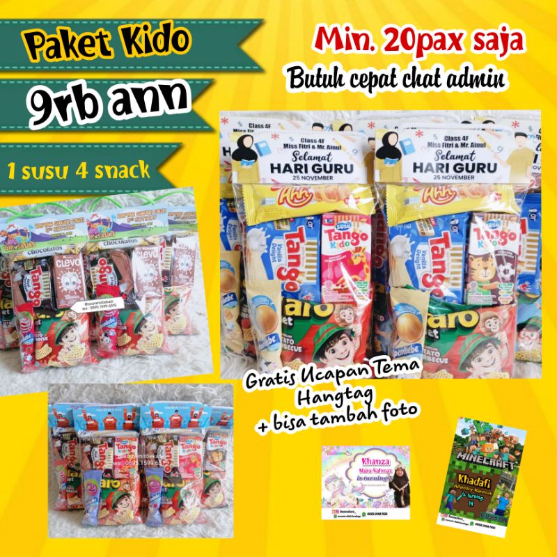 Tanggo Kido || Paket snack Tanggo || Bingkisan Ultah murah