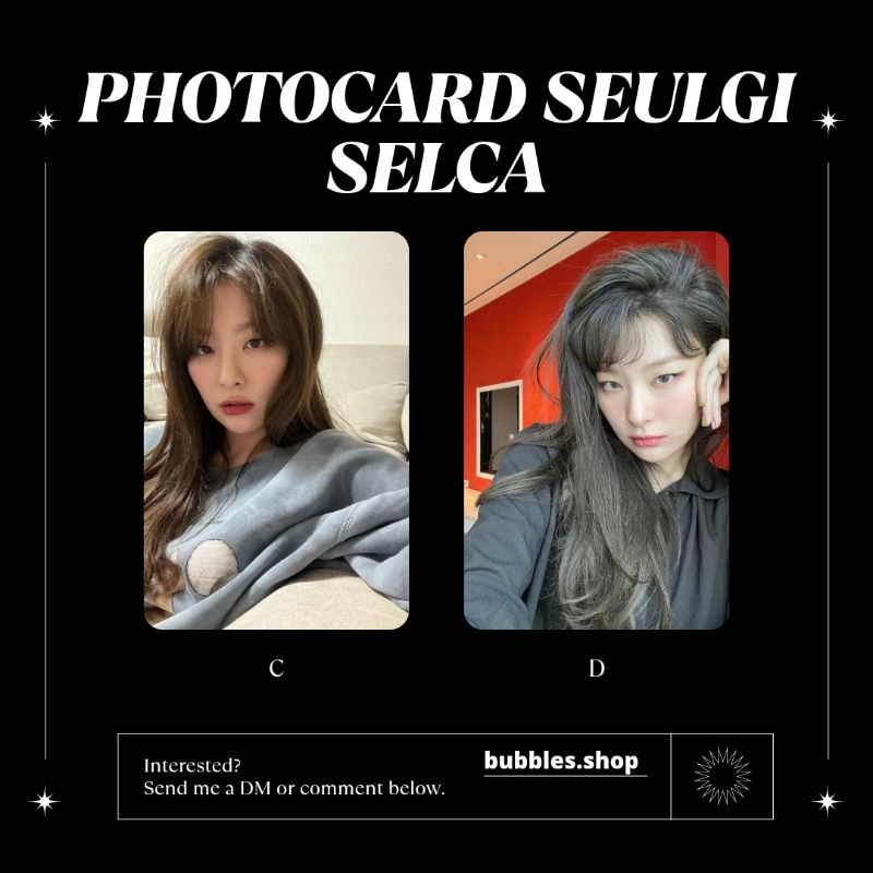 PHOTOCARD UNOFFICIAL SEULGI RED VELVET SELCA