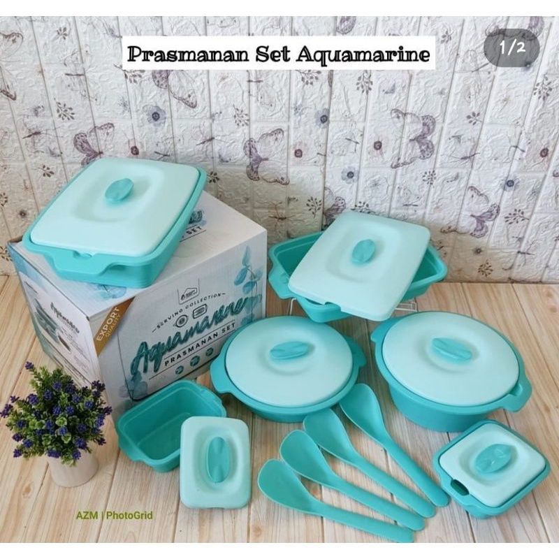 PRASMANAN AQUAMARINE SET KWBO + 4 SENDOK