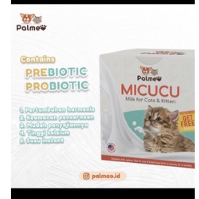 Micucu Cat and Kitten / Susu Kucing Baru Lahir (Harga per Sachet)