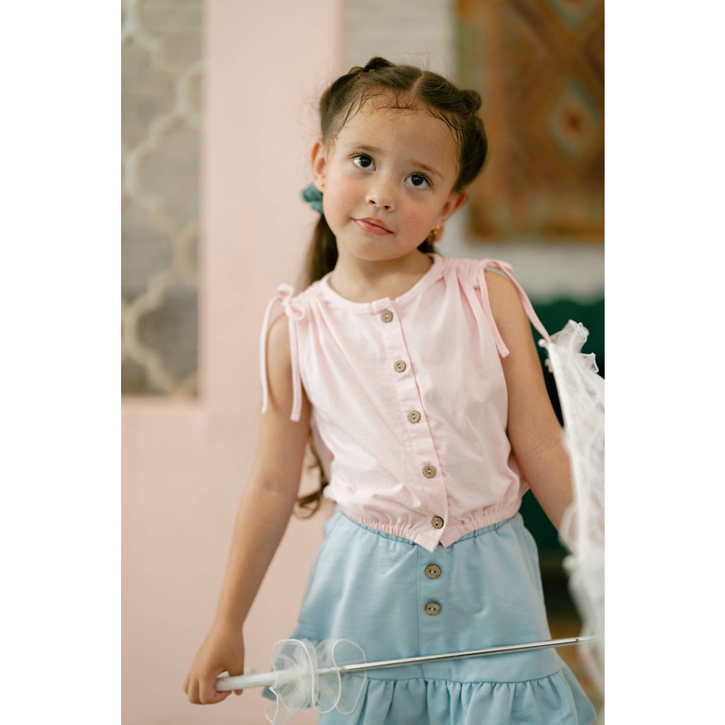 BOHOPANNA - WRINKLE TOP - Atasan anak