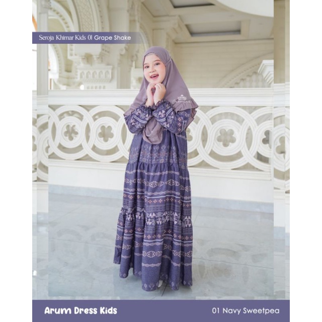 [READY]SEROJA KHIMAR KIDS JASMINE BY LIDIA HADIWINOTO || KHIMAR ANAK TERLARIS