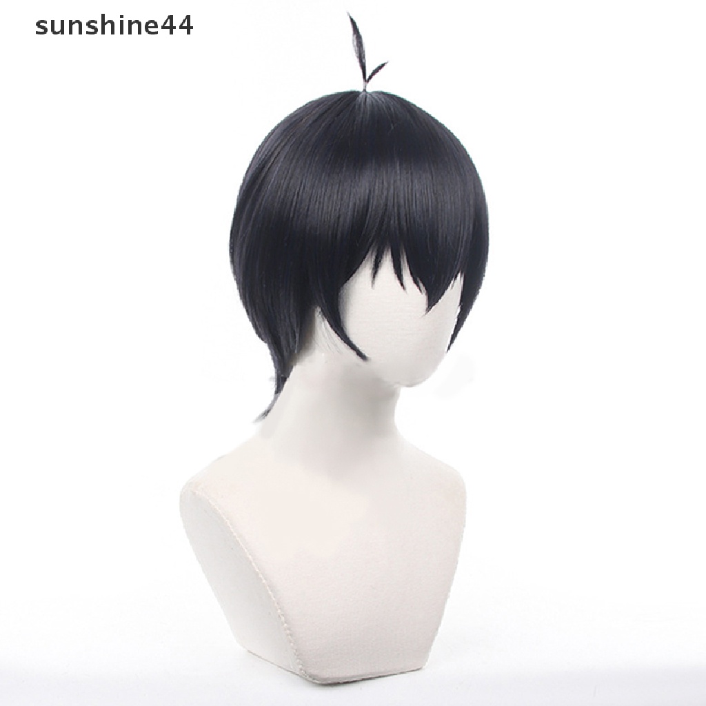 Sunshine Anime Isagi Yoichi Cosplay Wig Cosplay Pria Celana Pendek Wig Sintetis Tahan Panas.