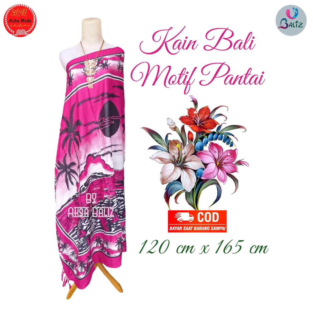 Kain Pantai Kain Bali Pantai - Kain Bali Motif New Pantai Cerah - Sarung Pantai SEMBILAN MODE - Sarung Bali - Kain Pantai - Kain Katun Jepang - Kain Untuk Hiasan Dinding - Kain Untuk Plafon Mobil Truk Dan Mobil 3/4 Lainnya