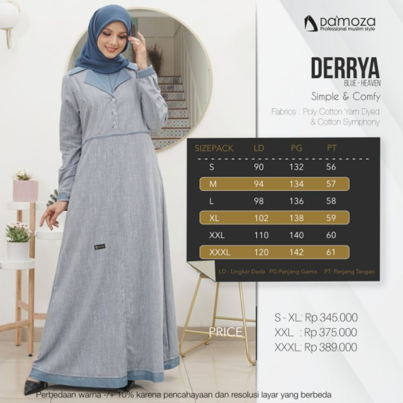 Baju Gamis Damoza Derrya