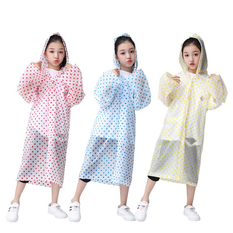 Jas Hujan Terusan Anak Eva Polkadot Model Korea kid poncho ponco kids unisex cakep