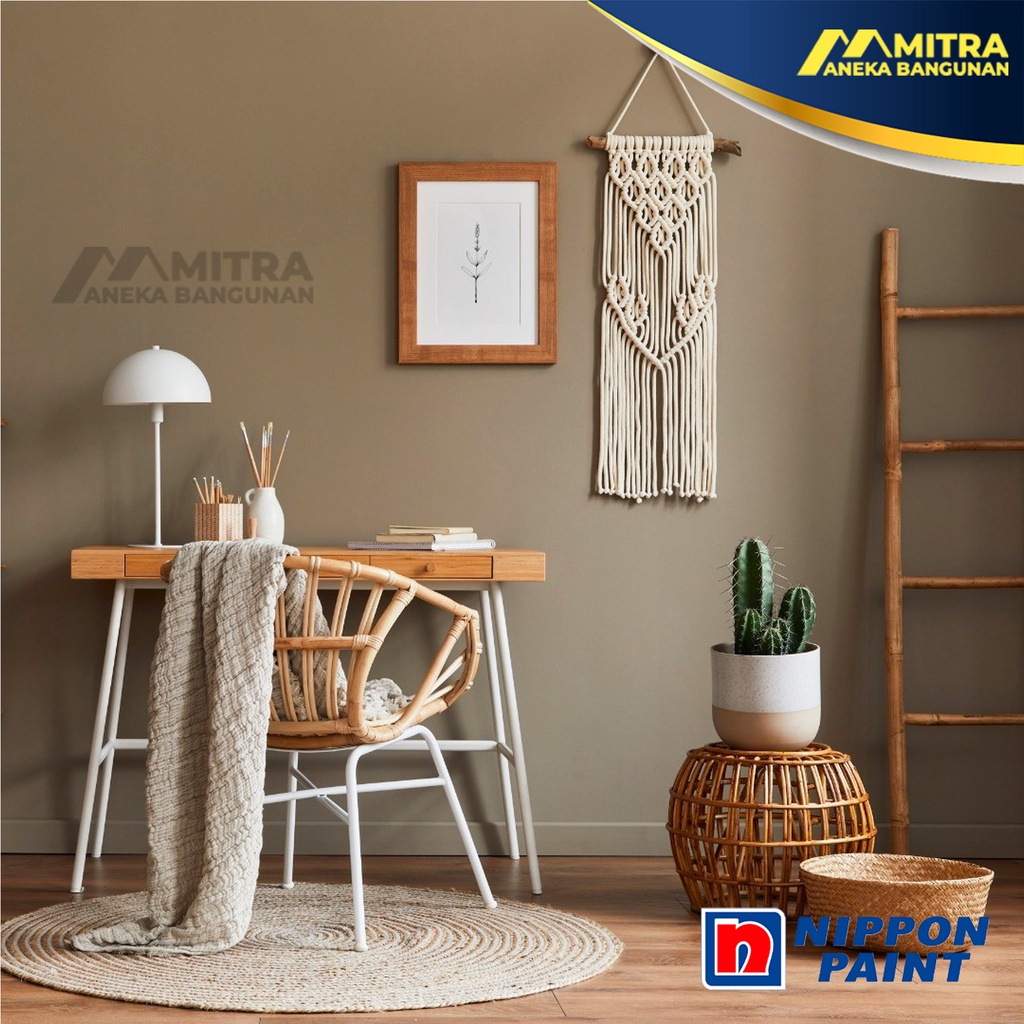 CAT TEMBOK NIPPON PAINT EKSTERIOR INTERIOR MORSELS NP N 1863 D / VINILEX ELASTEX SPOTLESS WEATHERBON