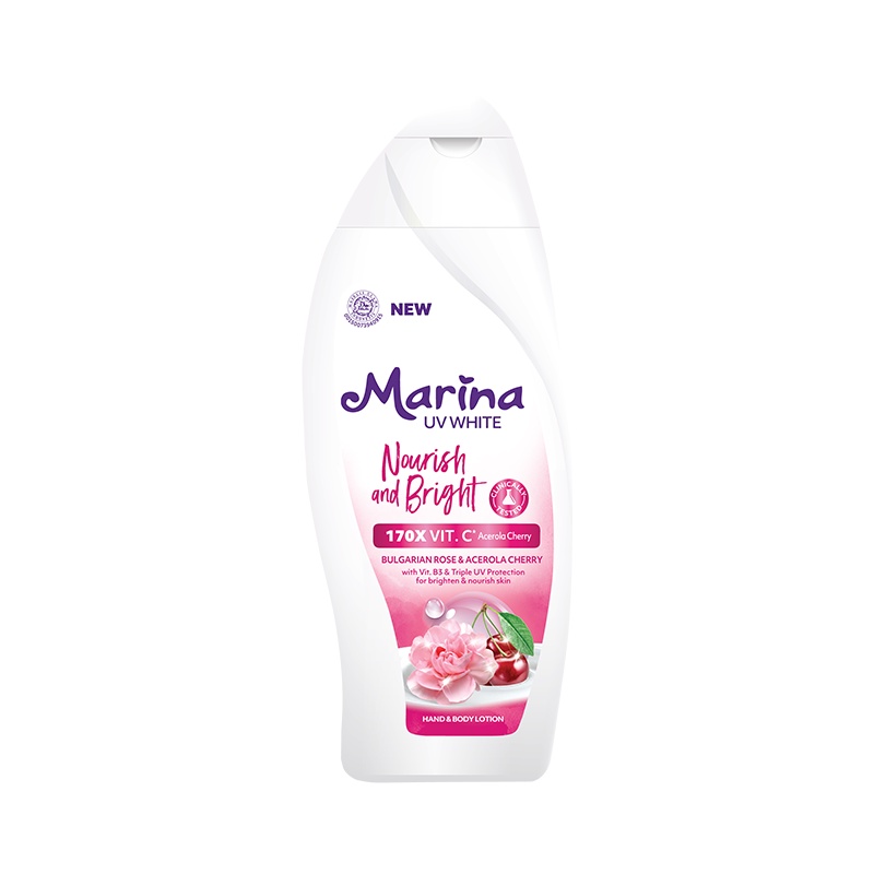 MARINA UV WHITE HAND &amp; BODY LOTION 460ml