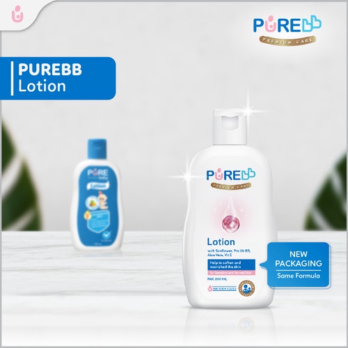 PureBB Lotion Bayi 80ml 200ml - Hypoallergenic | Low Irritant | Melembabkan Kulit Bayi