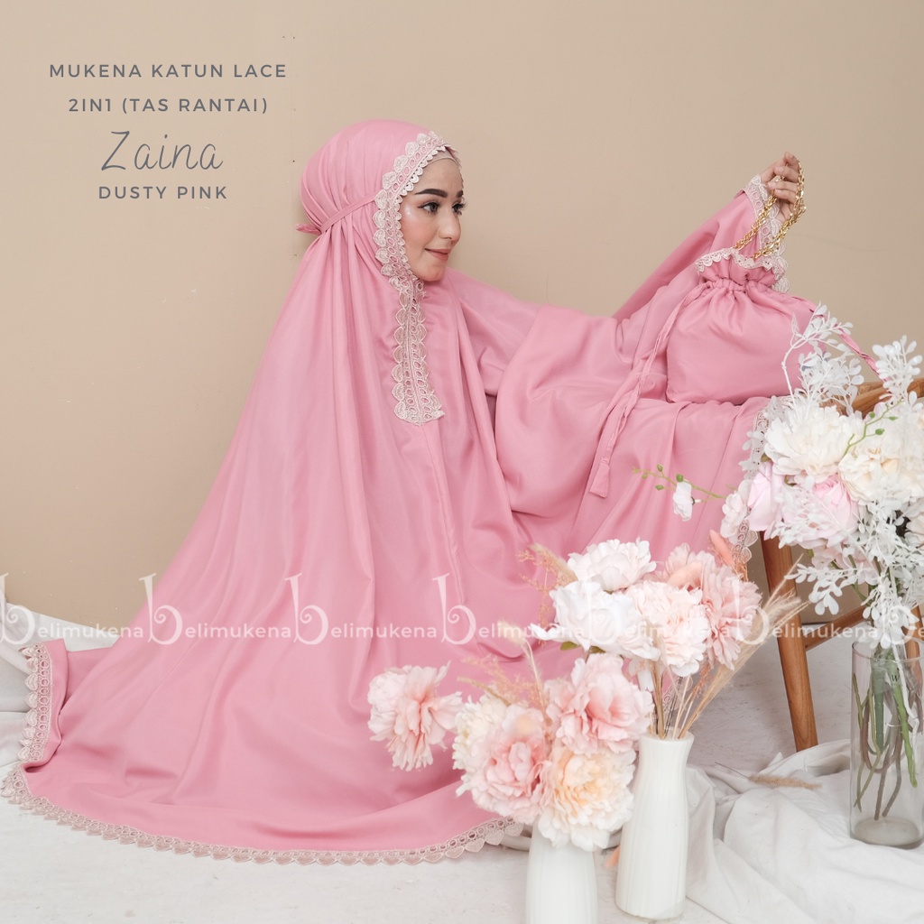 Mukena Katun Dewasa 2in1 Zaina