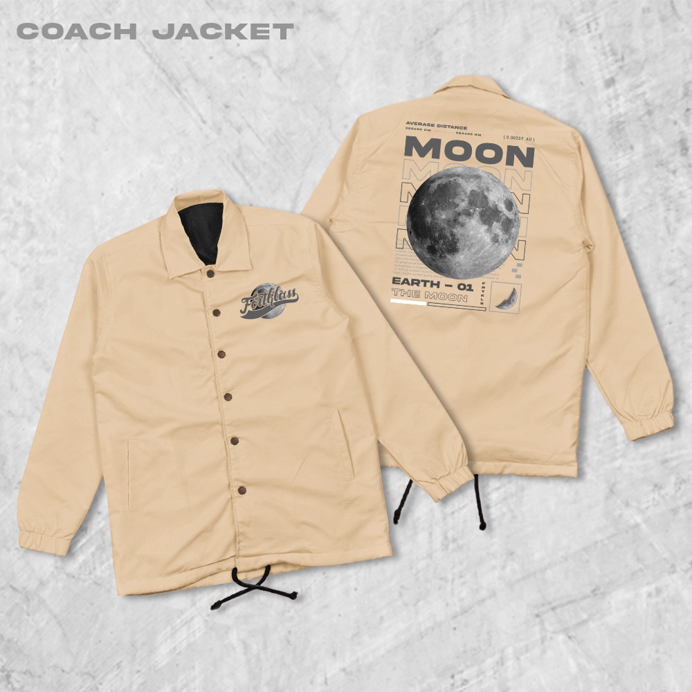 HIPNOP Moon Coach Jaket Pria Outwear Unisex Parasut