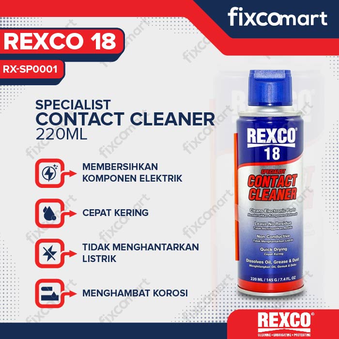 Rexco 18 Contact Cleaner / Cairan Pembersih Panel Elektrik  220 Ml