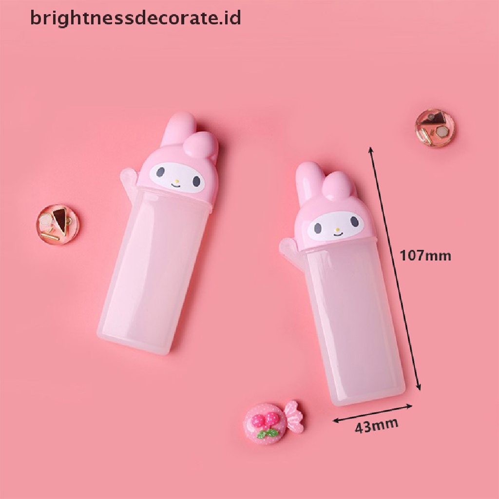 [Birth] Kawaii Aksesoris Kartun Hello Kittys My Melody Cotton Swab Box Tempat Penyimpanan [ID]