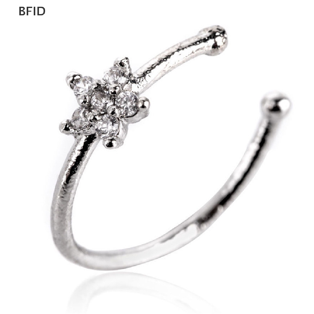 [BFID] Cincin Hidung Ear Hoop Tragus Cartilage Earring Kristal Baja Bedah Stainless [ID]